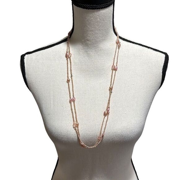 Beaded infinity necklace - Picture 1 of 4